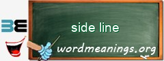 WordMeaning blackboard for side line